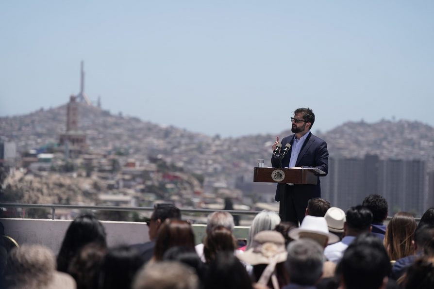 Presidente de la República, Gabriel Boric Font, anuncia licitación de planta desaladora en Coquimbo para enfrentar la crisis hídrica