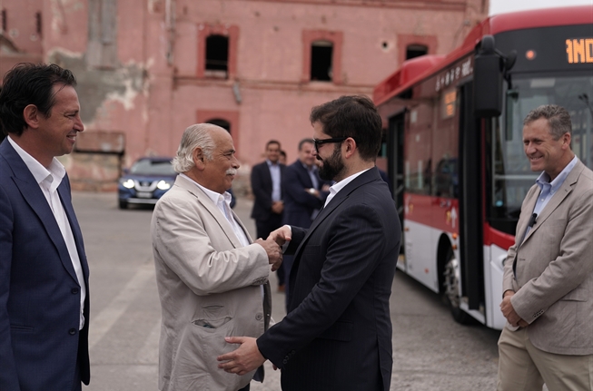 Presidente de la República, Gabriel Boric Font, anuncia llegada de buses eléctricos para La Serena y Coquimbo