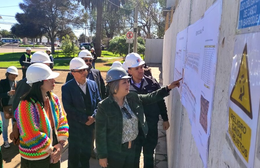 Más de un 35% de avance registran los primeros espacios intervenidos en la Avenida Francisco de Aguirre en La Serena