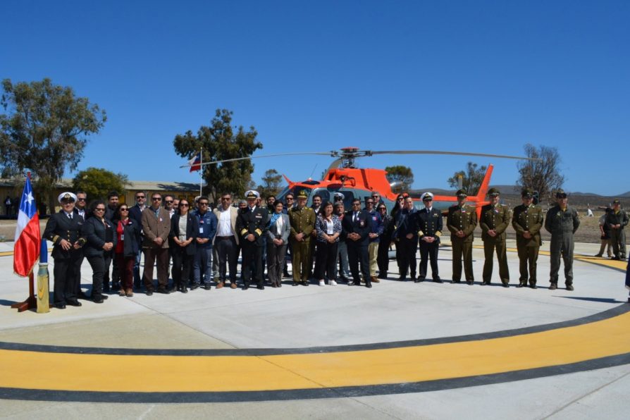 MOP inaugura Punto de Posada de Helicópteros en Puerto Aldea