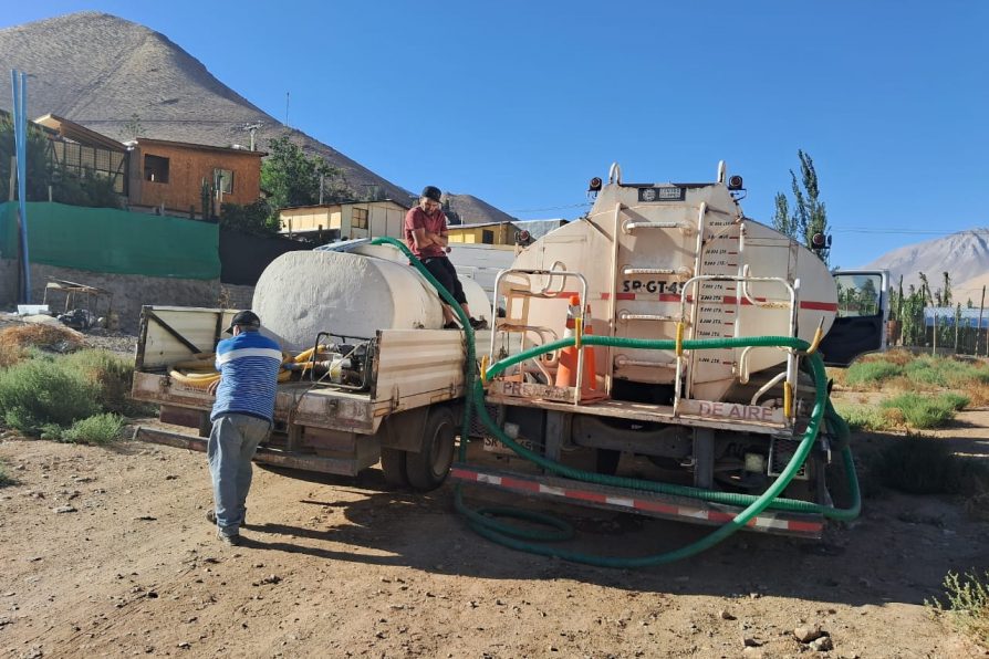 APR de Pisco Elqui recibirá 100 mil litros de agua para garantizar el abastecimiento