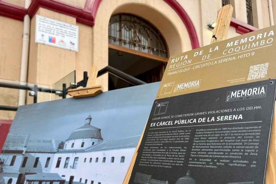 Bienes Nacionales instala placa conmemorativa dela Ruta de la Memoria en la Ex Cárcel Pública de La Serena