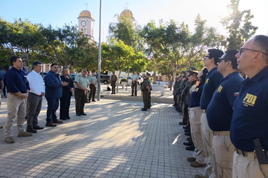 Amplio despliegue policial en Andacollo refuerza compromiso del Gobierno con la seguridad pública