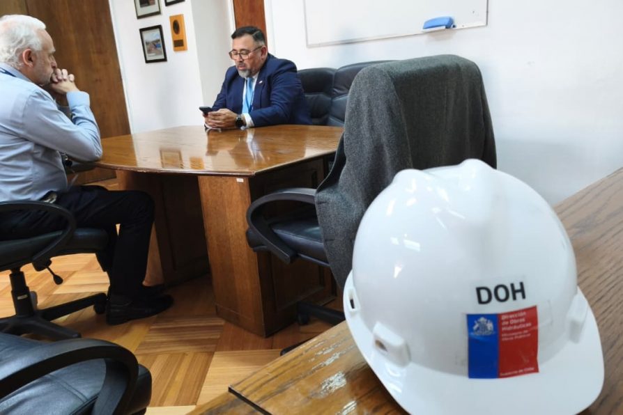 Delegado Presidencial Víctor Pino gestiona en los ministerios de Interior y Obras Públicas nuevas soluciones hídricas para la Región de Coquimbo.