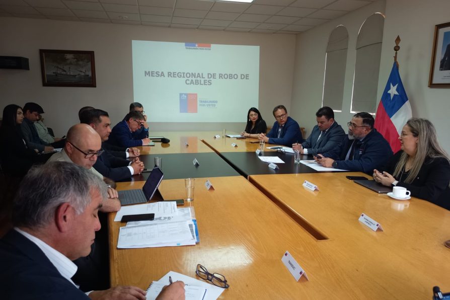 Mesa regional del robo de cables refuerza coordinación interinstitucional ante el avance del delito en la Región de Coquimbo.